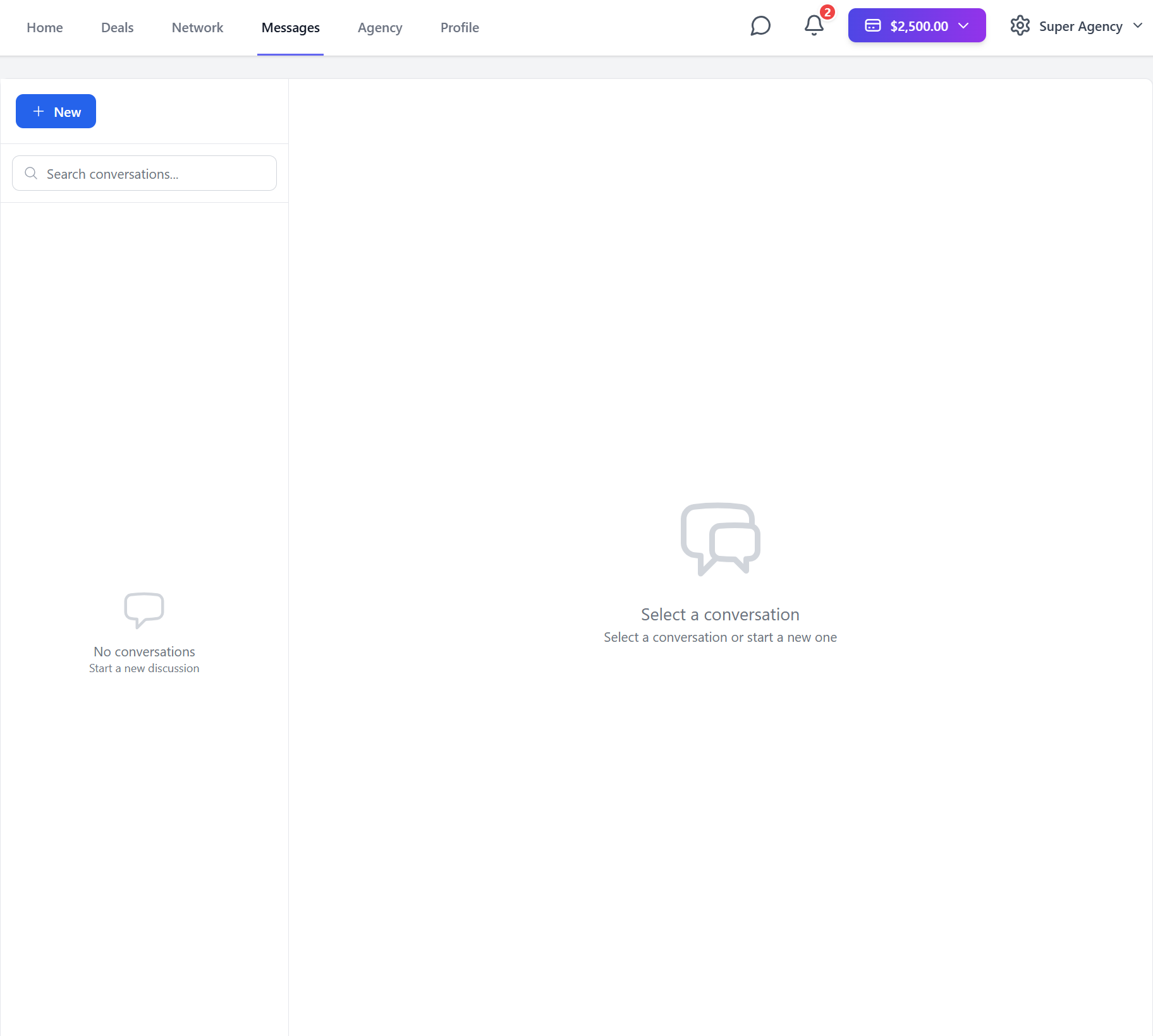 Text and make deals on the Messages page - Image 1