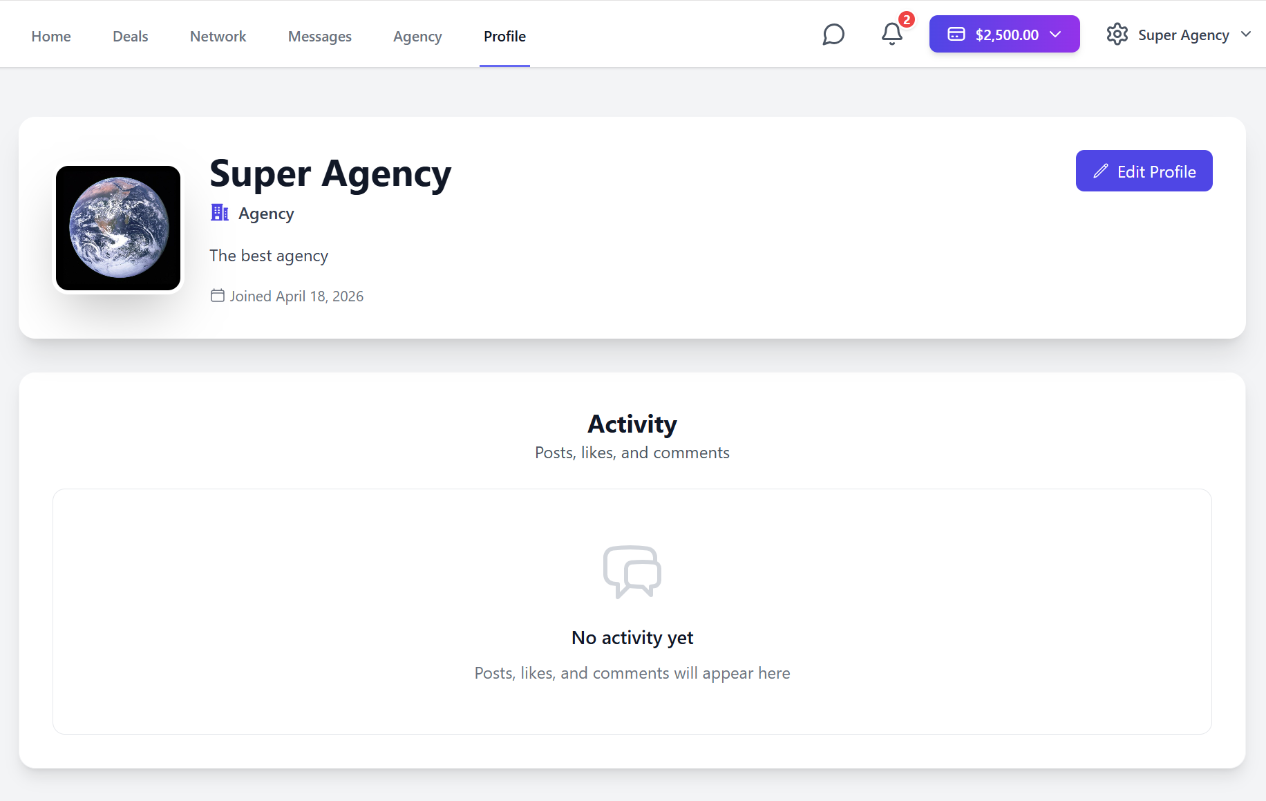 And finally edit your profile on the Profile page - Image 1