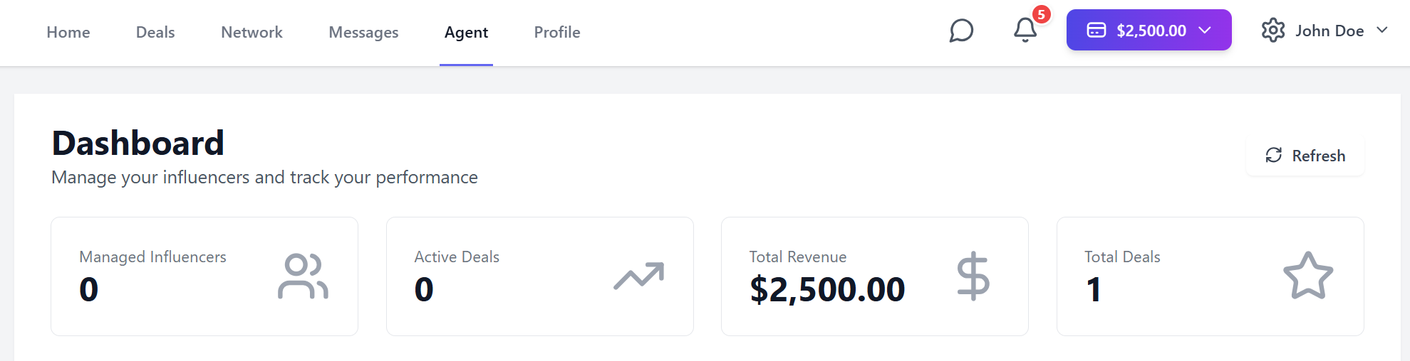 On your agent dashboard - Image 1
