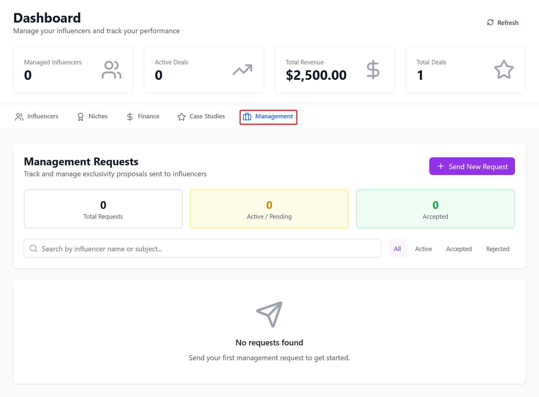 And manage influencers - Image 1