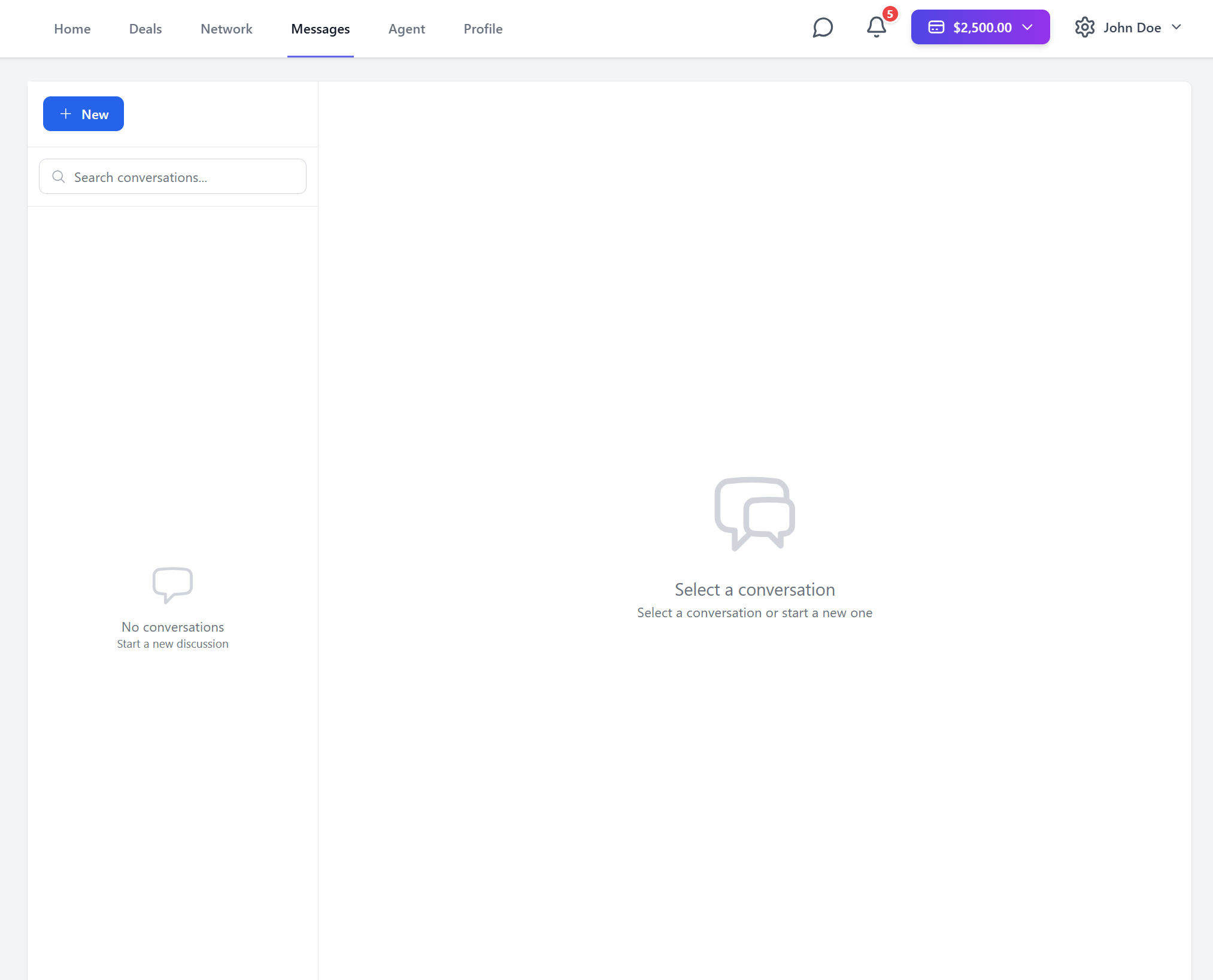 Text and make deals on the Messages page - Image 1