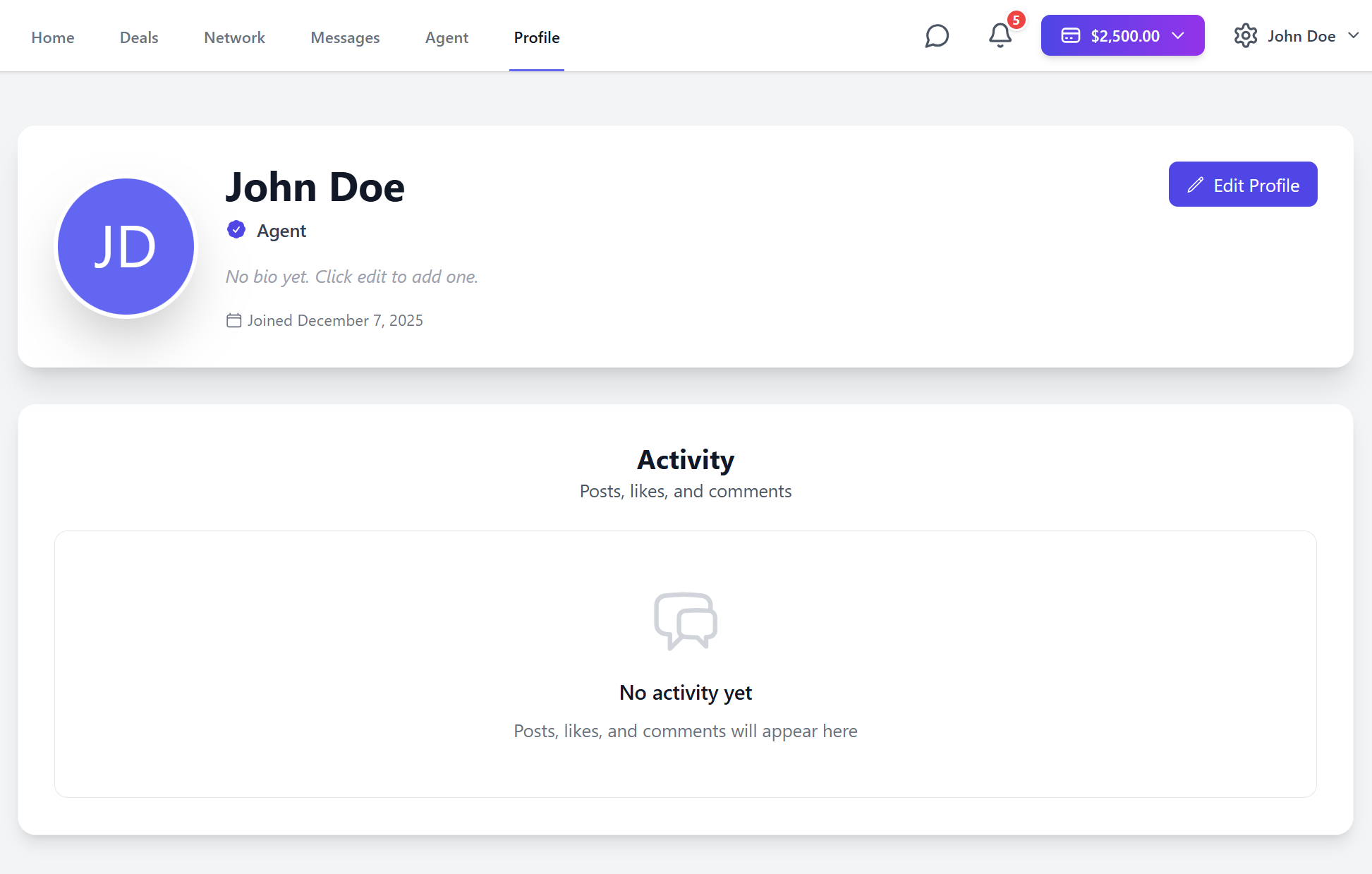 And finally edit your profile on the Profile page - Image 1