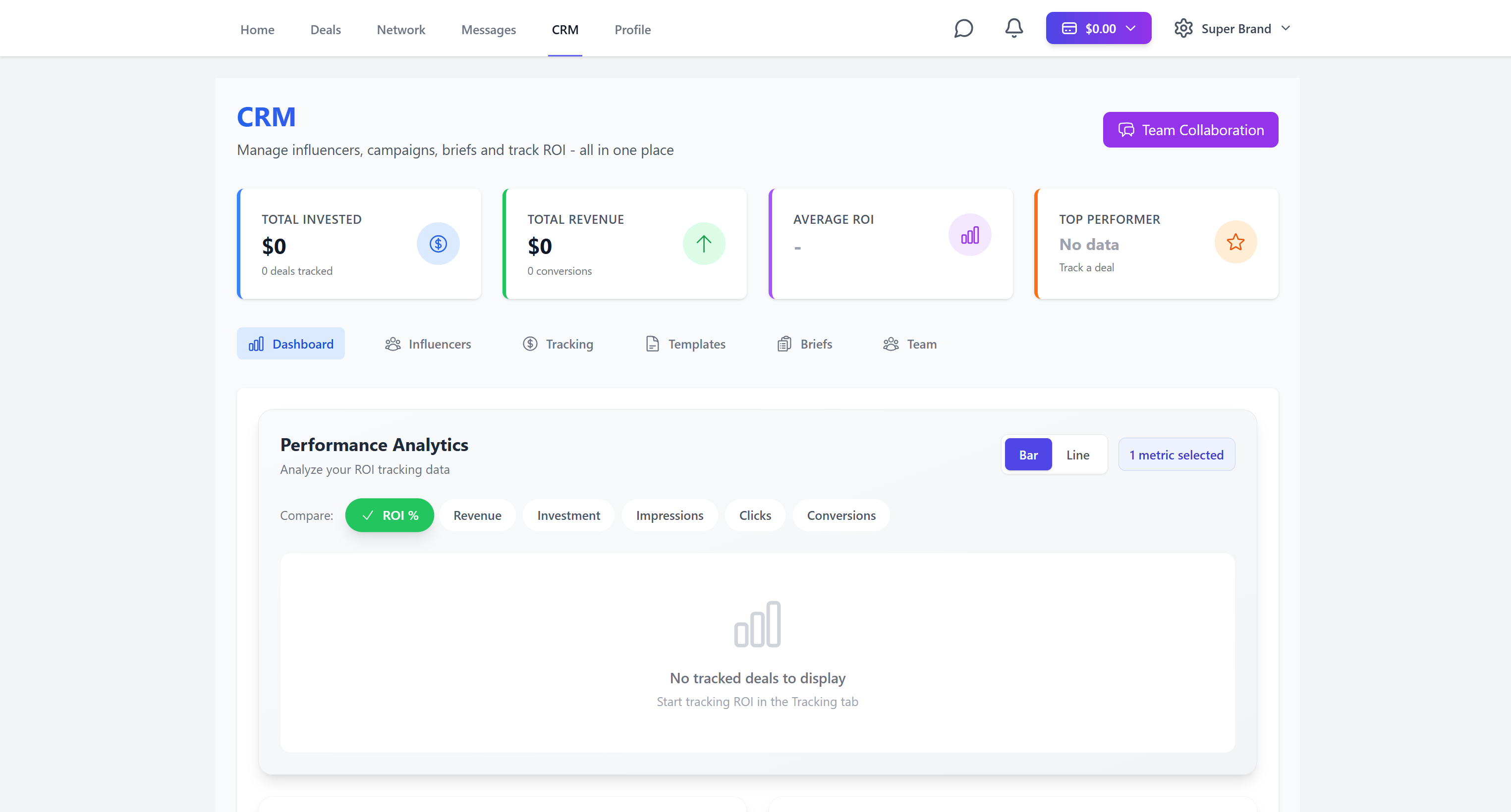 Manage your brand on the CRM page - Image 1