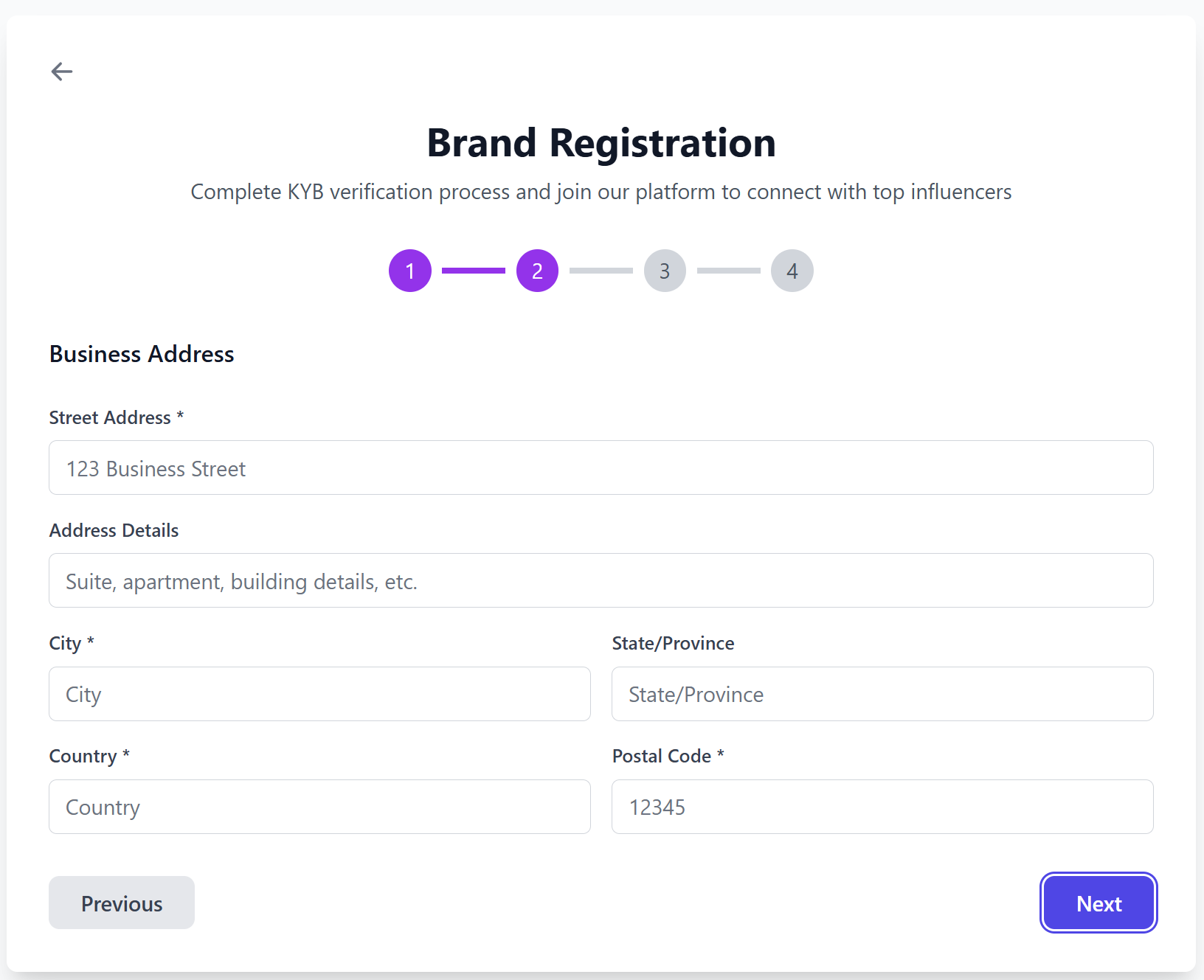 Registering as a company requires KYB verification - Image 2
